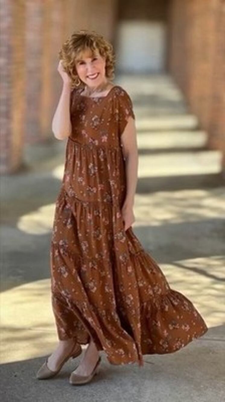 Natural Life Floral Tiered Maxi Dress Wildflower Size XL